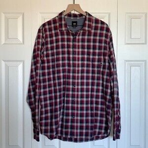 Vans Checkered Plaid Button Down Shirt Sz XL